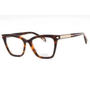Police Women's Eyeglasses - Tortoise Plastic Cat Eye Full Rim Frame | VPLF29 09AJ