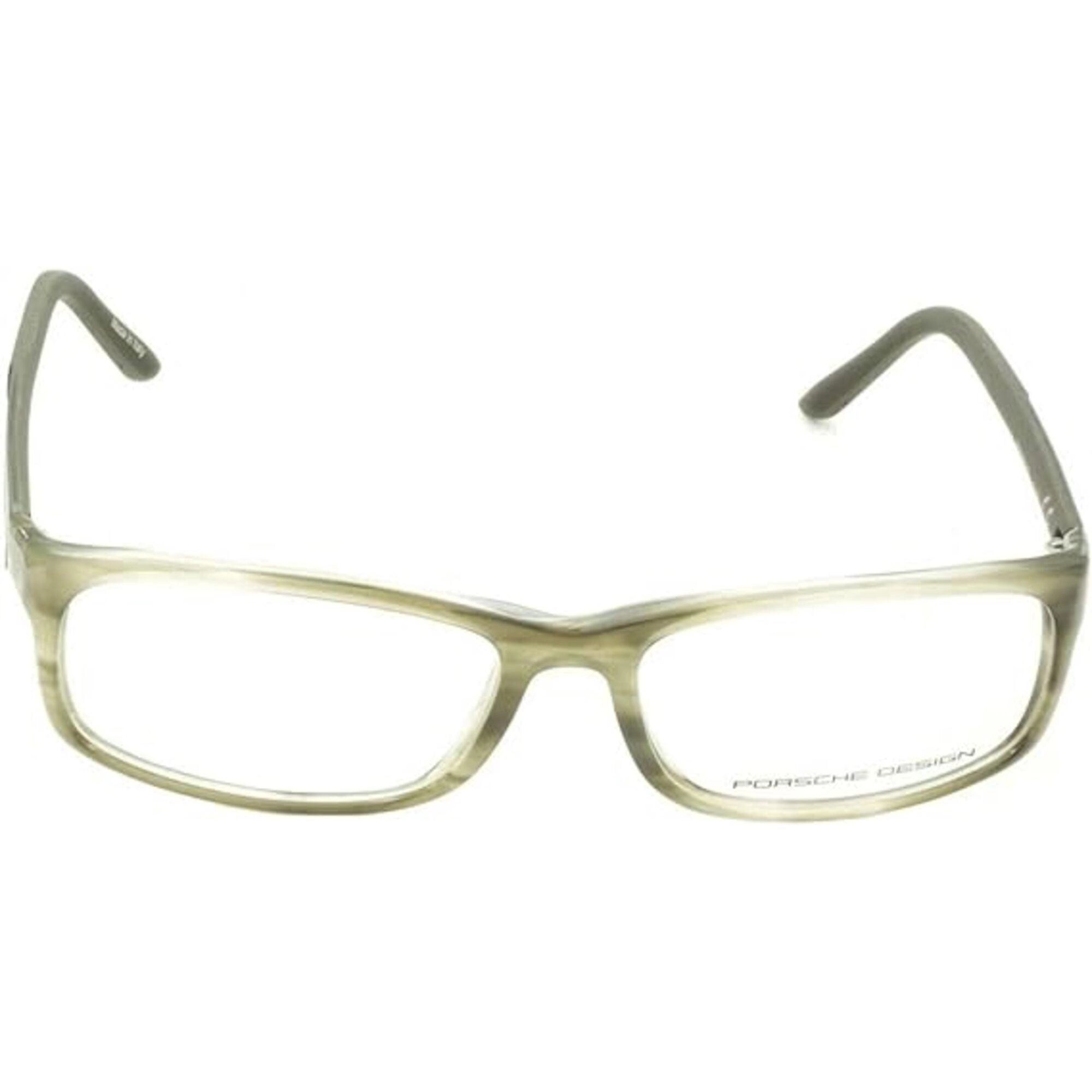 Porsche Women's Eyeglasses - Olive Full Rim Rectangular Frame | PORSCHE P8243 D