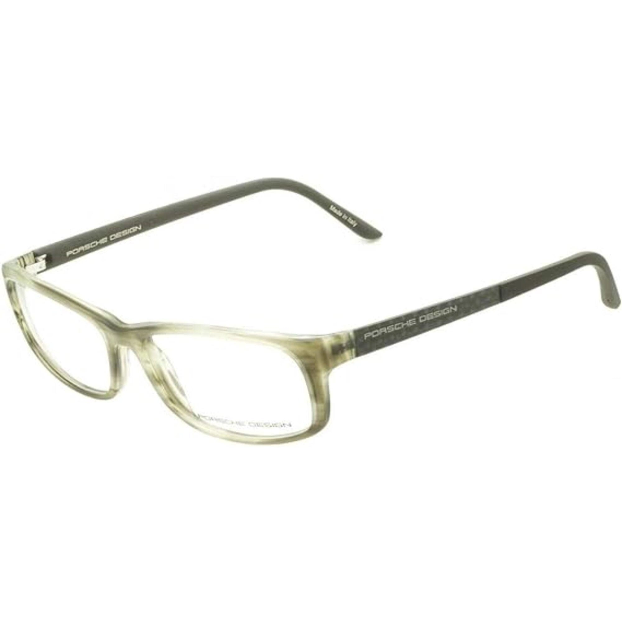 Porsche Women's Eyeglasses - Olive Full Rim Rectangular Frame | PORSCHE P8243 D