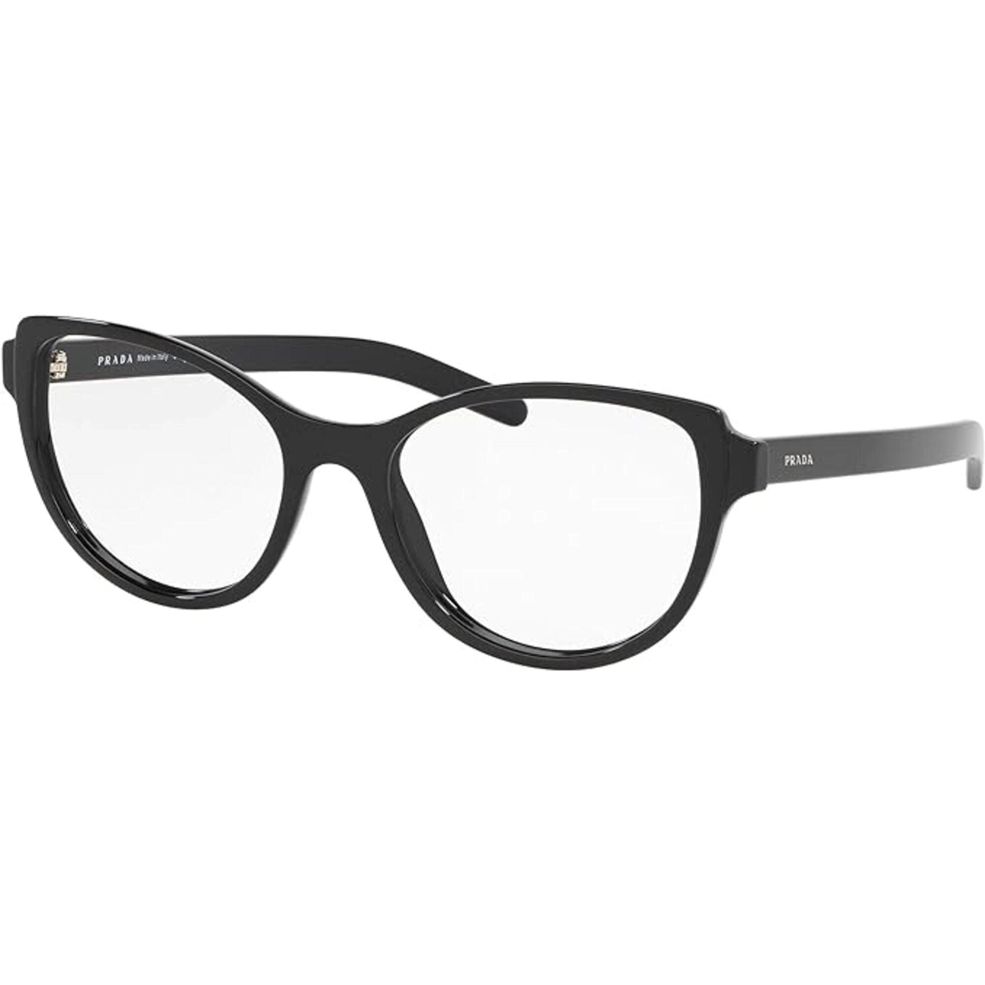 Prada Women's Eyeglasses - Black Cat Eye Frame Demo Lens | PRADA 0PR 12VV 1AB1O1