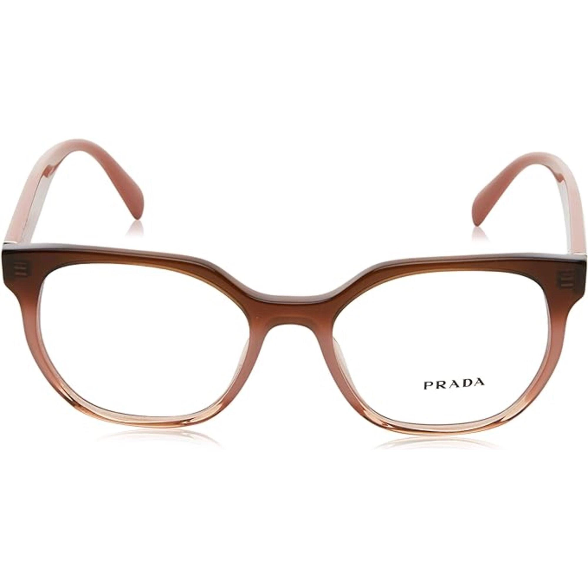 Prada Women's Eyeglasses - Gradient Bordeaux Geometric Frame | PRADA 0PR 02UV VX51O1