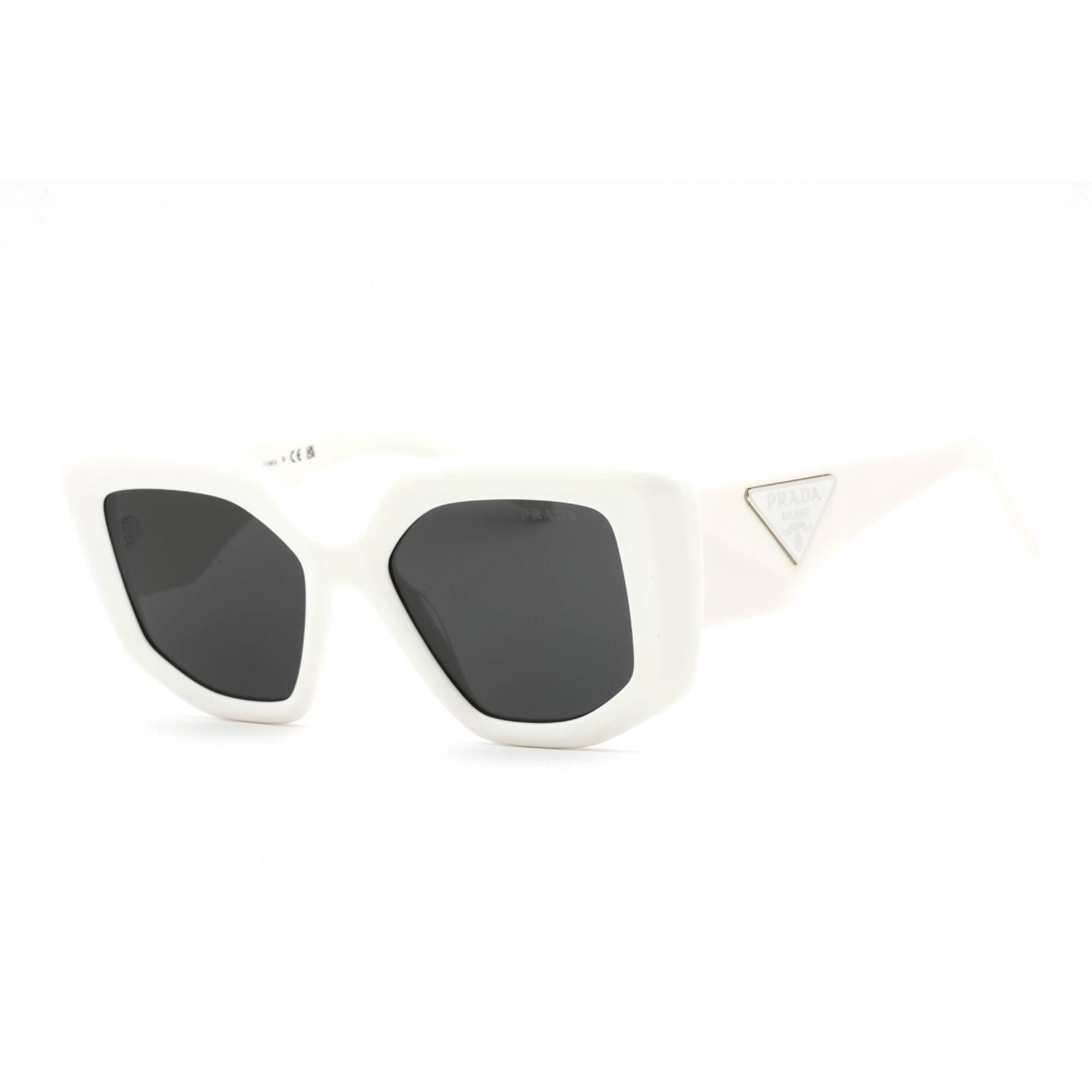 Prada Women's Sunglasses - Full Rim White Plastic Cat Eye Frame | 0PR 14ZS 1425S0