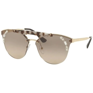 Prada Women's Sunglasses - Gold Opal Spotted Brown Frame | PRADA 0PR53US C3O3D042