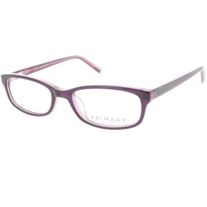 Primary Women's Eyeglasses - Demo Lens Plastic Rectangular Full Rim | 1062 PURPLE