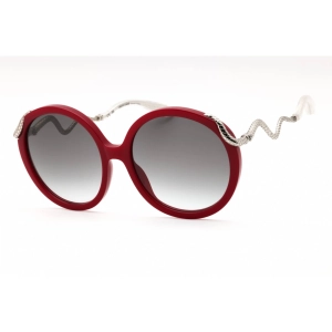 Roberto Cavalli Women's Sunglasses - Red Acetate Round Full Rim Frame | SRC004M 09EZ