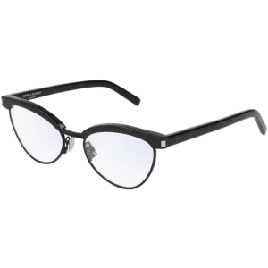 Saint Laurent Women's Eyeglasses - Black Plastic/Metal Frame | SAINT LAURENT SL218 001