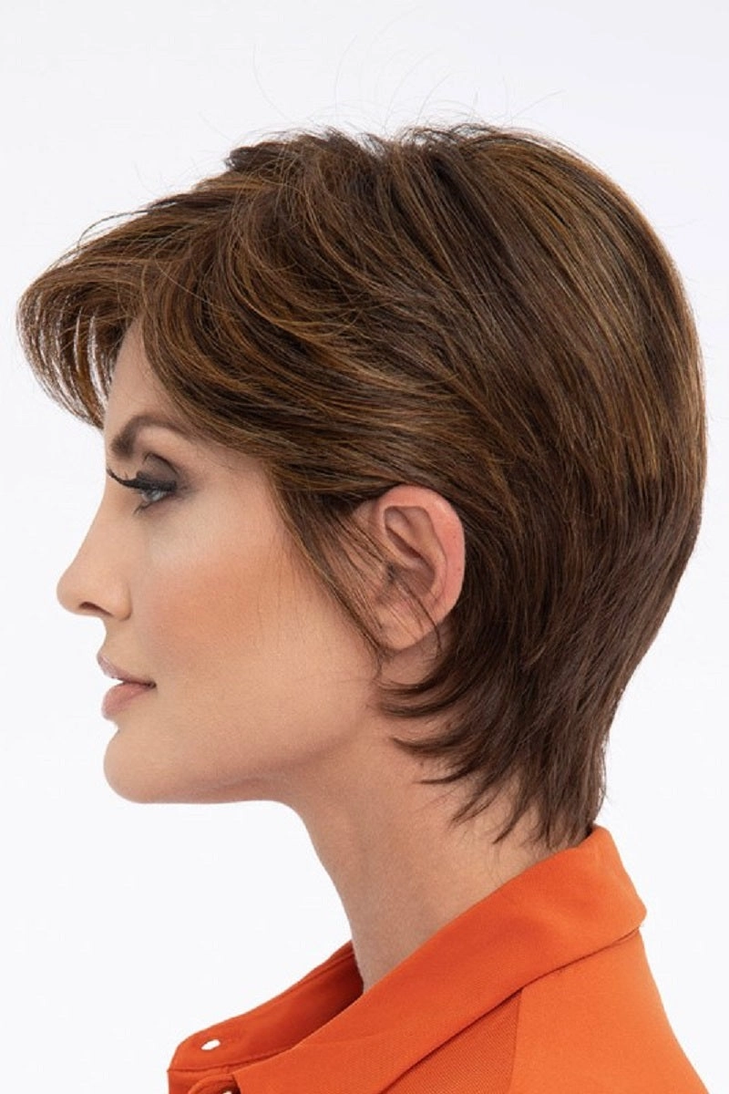 Sale - Envy Wigs - Paula - Human Hair Blend - Color: Medium Brown