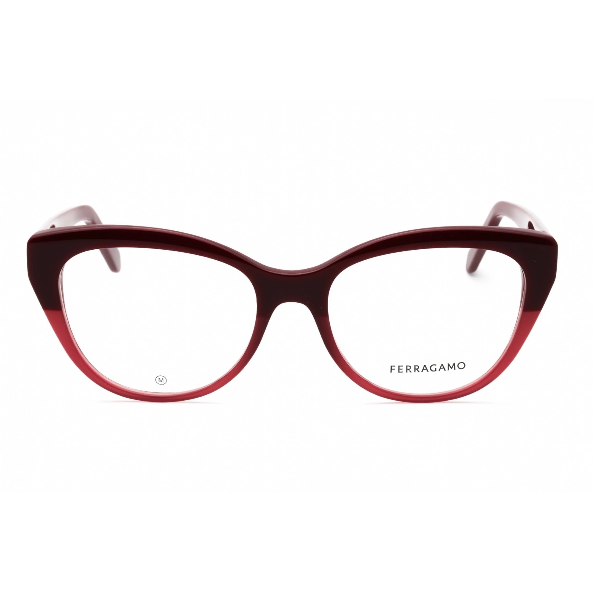 Salvatore Ferragamo Women's Eyeglasses - Burgundy Acetate Cat Eye Frame | SF2970 601