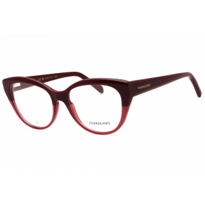 Salvatore Ferragamo Women's Eyeglasses - Burgundy Acetate Cat Eye Frame | SF2970 601