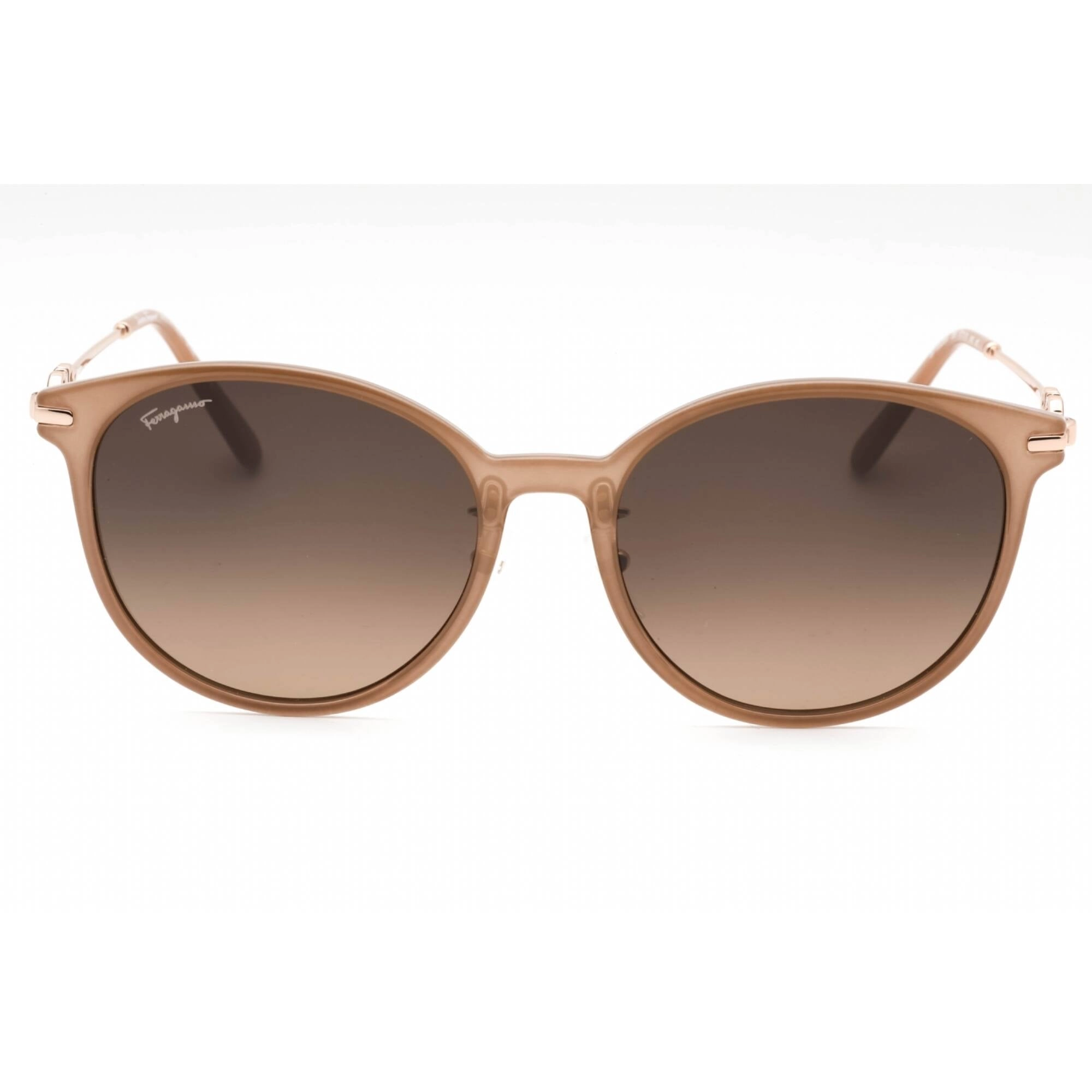 Salvatore Ferragamo Women's Sunglasses - Nude Plastic Round Full Rim | SF1033SA 290