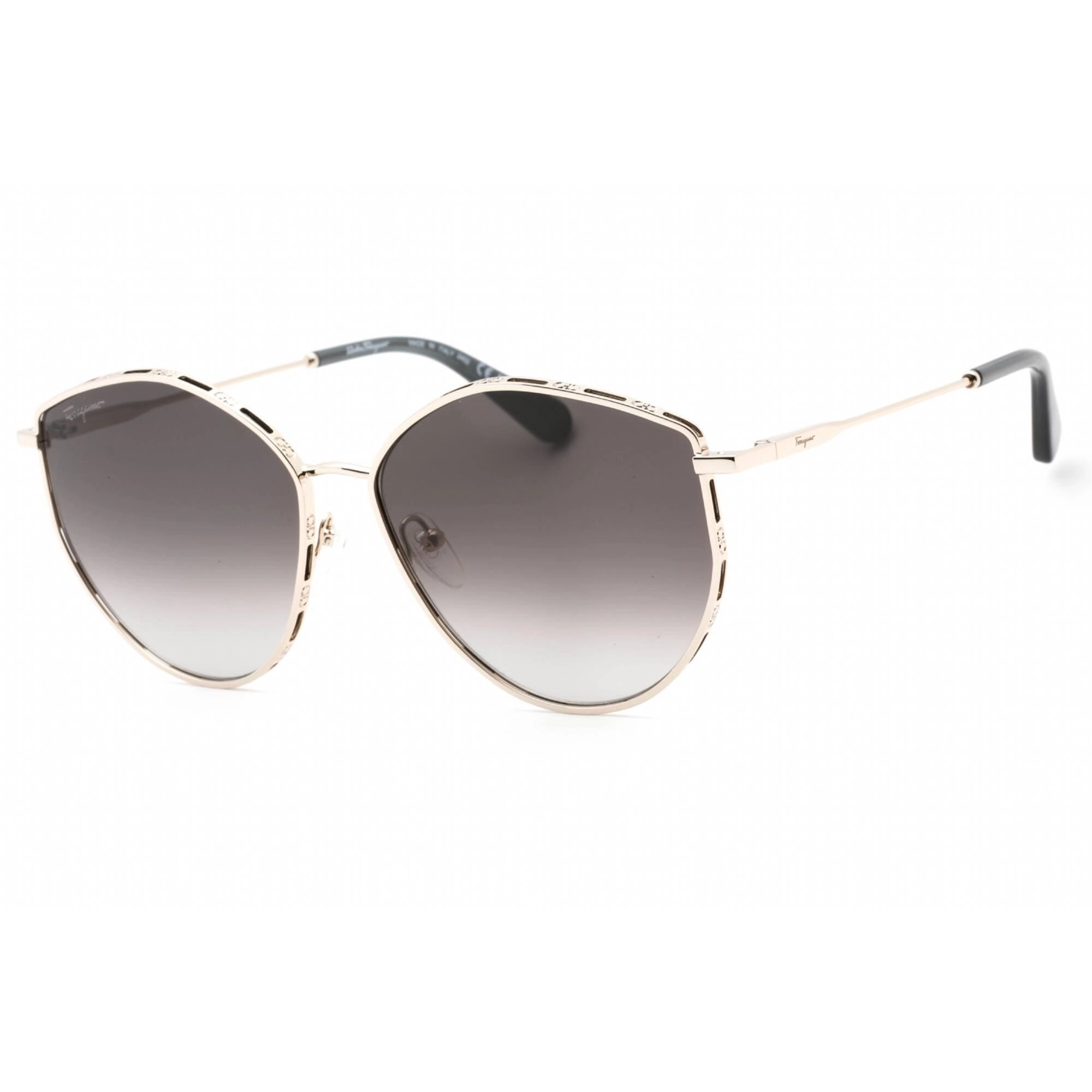 Salvatore Ferragamo Women's Sunglasses - Rose Gold/Grey Full Rim Frame | SF264S 785