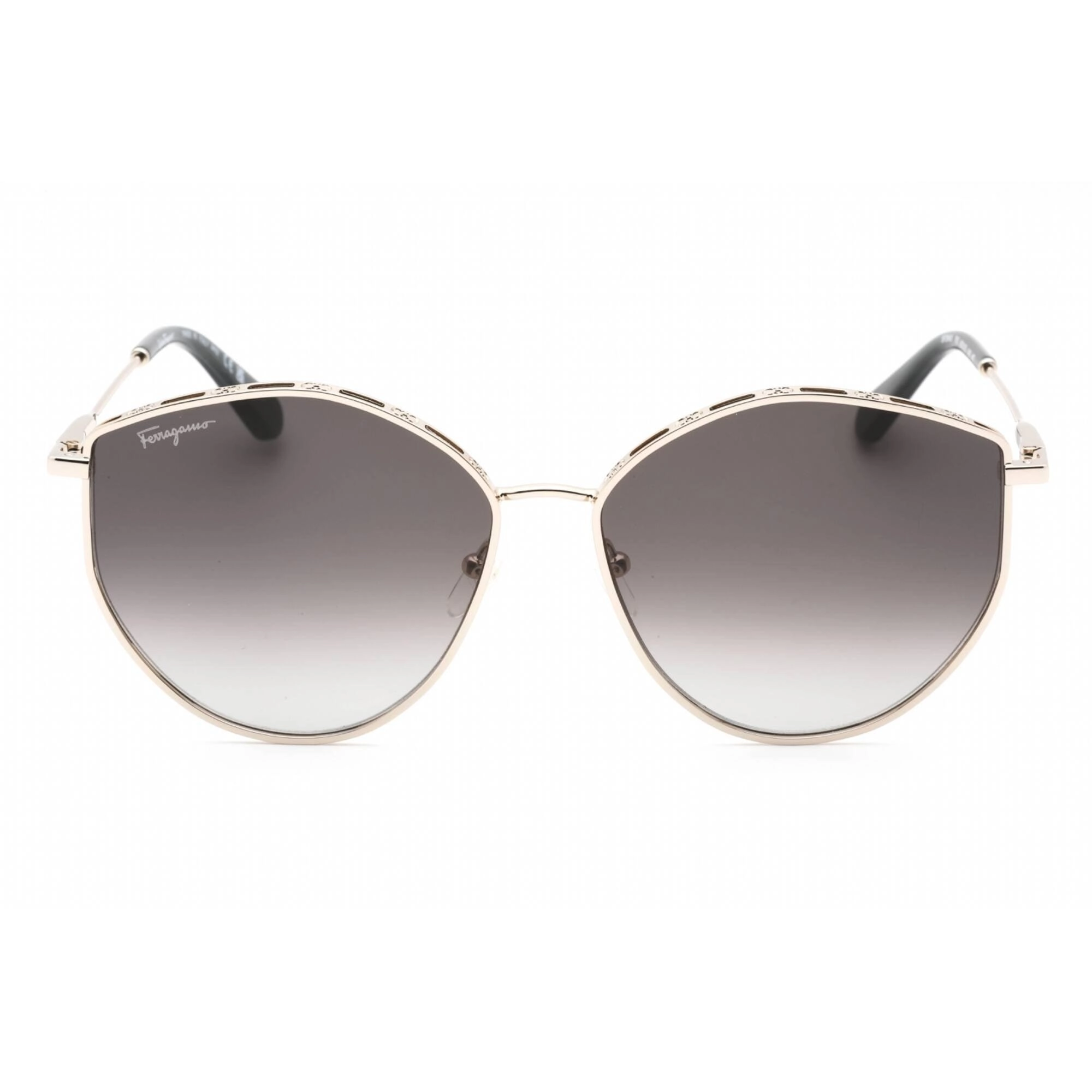 Salvatore Ferragamo Women's Sunglasses - Rose Gold/Grey Full Rim Frame | SF264S 785