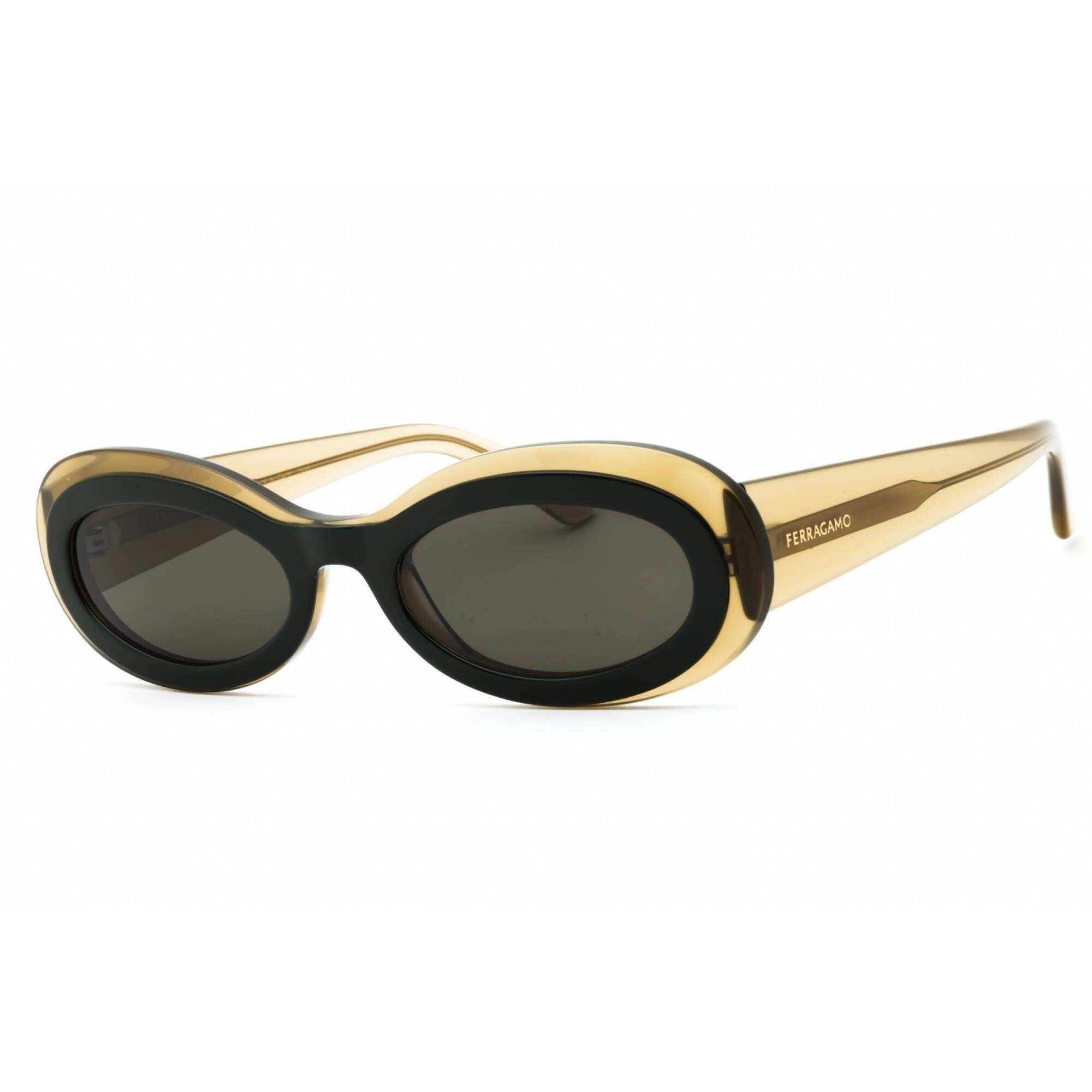 Salvatore Ferragamo Women's Sunglasses - Transparent Khaki/Green Frame | SF2003S 327