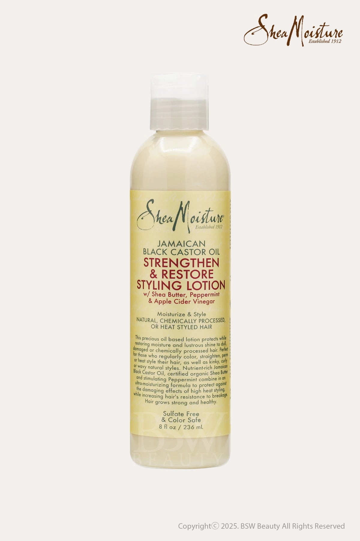 SHEA MOISTURE JAMAICAN BLACK CASTOR OIL STRENGTHEN, GROW & RESTORE STYLING LOTION 8oz