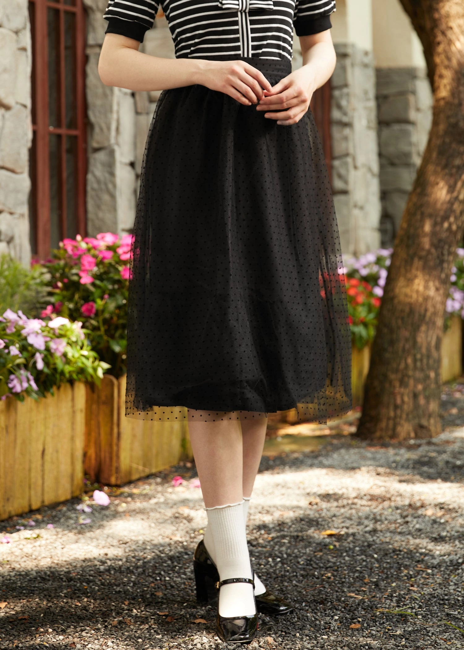 Spotted Across The Room Skirt