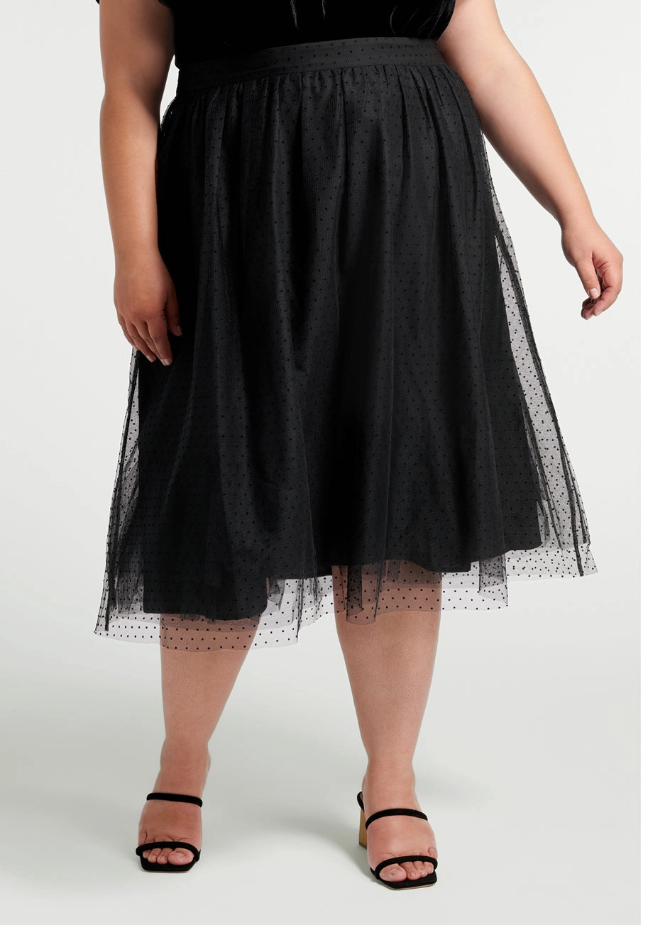 Spotted Across The Room Skirt