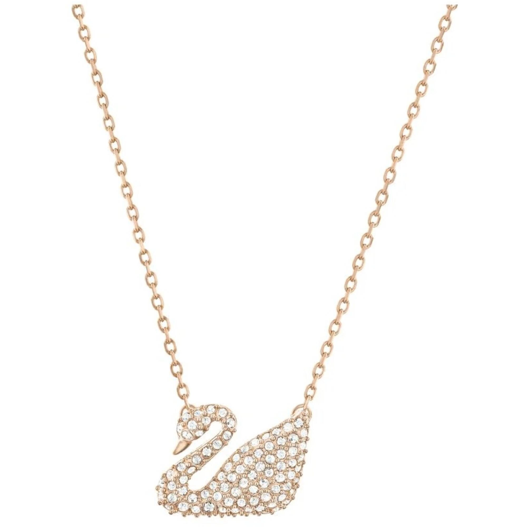 Swarovski Women's Necklace - Swan Crystal Pave Rose Gold Plated | 5121597