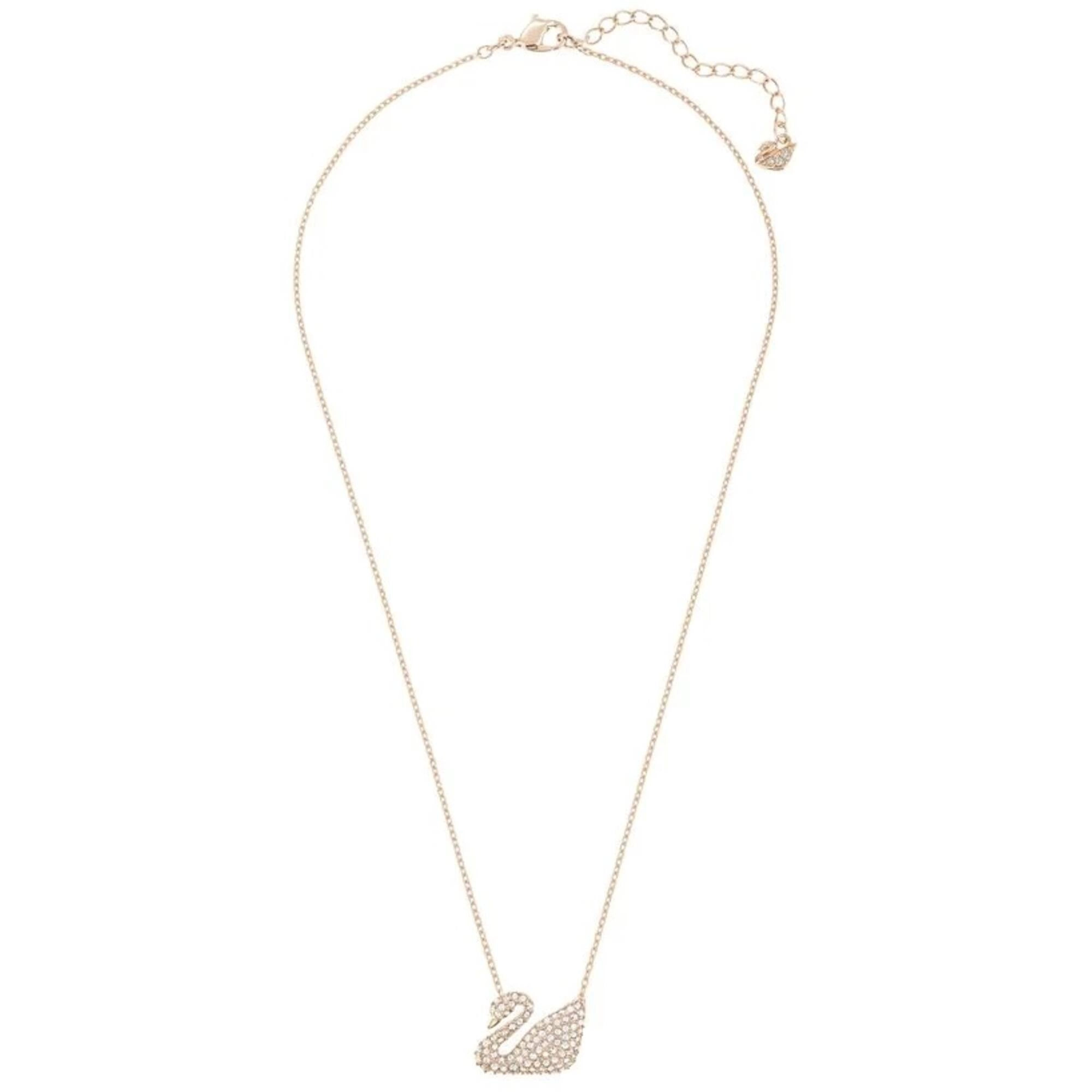 Swarovski Women's Necklace - Swan Crystal Pave Rose Gold Plated | 5121597