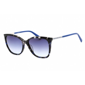 Swarovski Women's Sunglasses - Full Rim Colored Havana Plastic Cat Eye | SK0310 55W