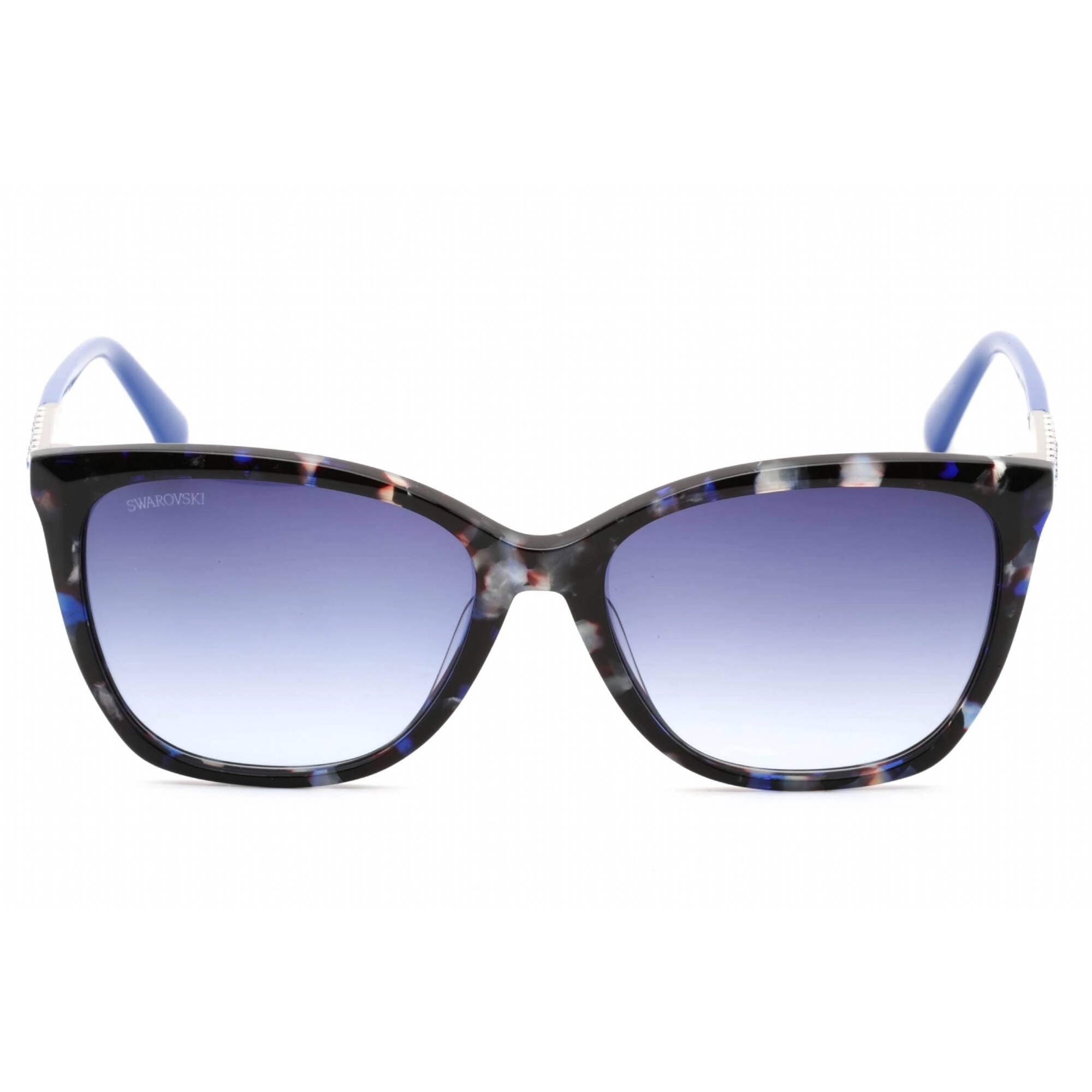 Swarovski Women's Sunglasses - Full Rim Colored Havana Plastic Cat Eye | SK0310 55W