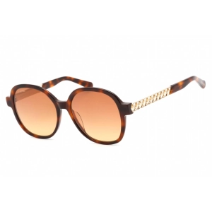 Swarovski Women's Sunglasses - Full Rim Dark Havana Plastic Round Frame | SK0365 52F