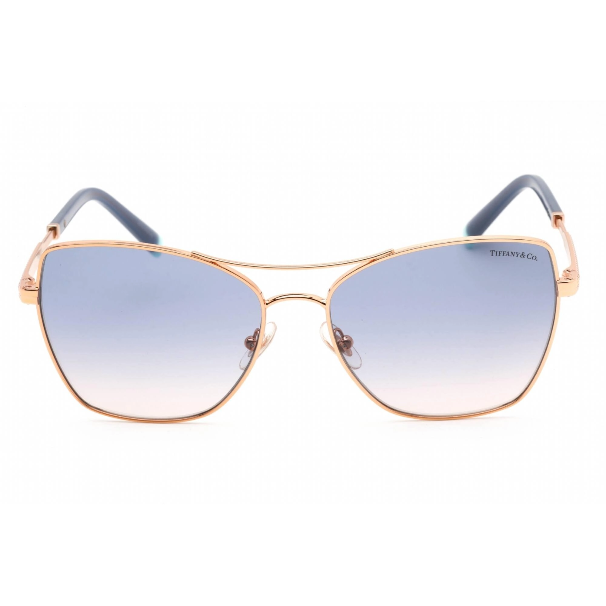 Tiffany Women's Sunglasses - Full Rim Rose Gold Metal Cat Eye Frame | 0TF3084 610516