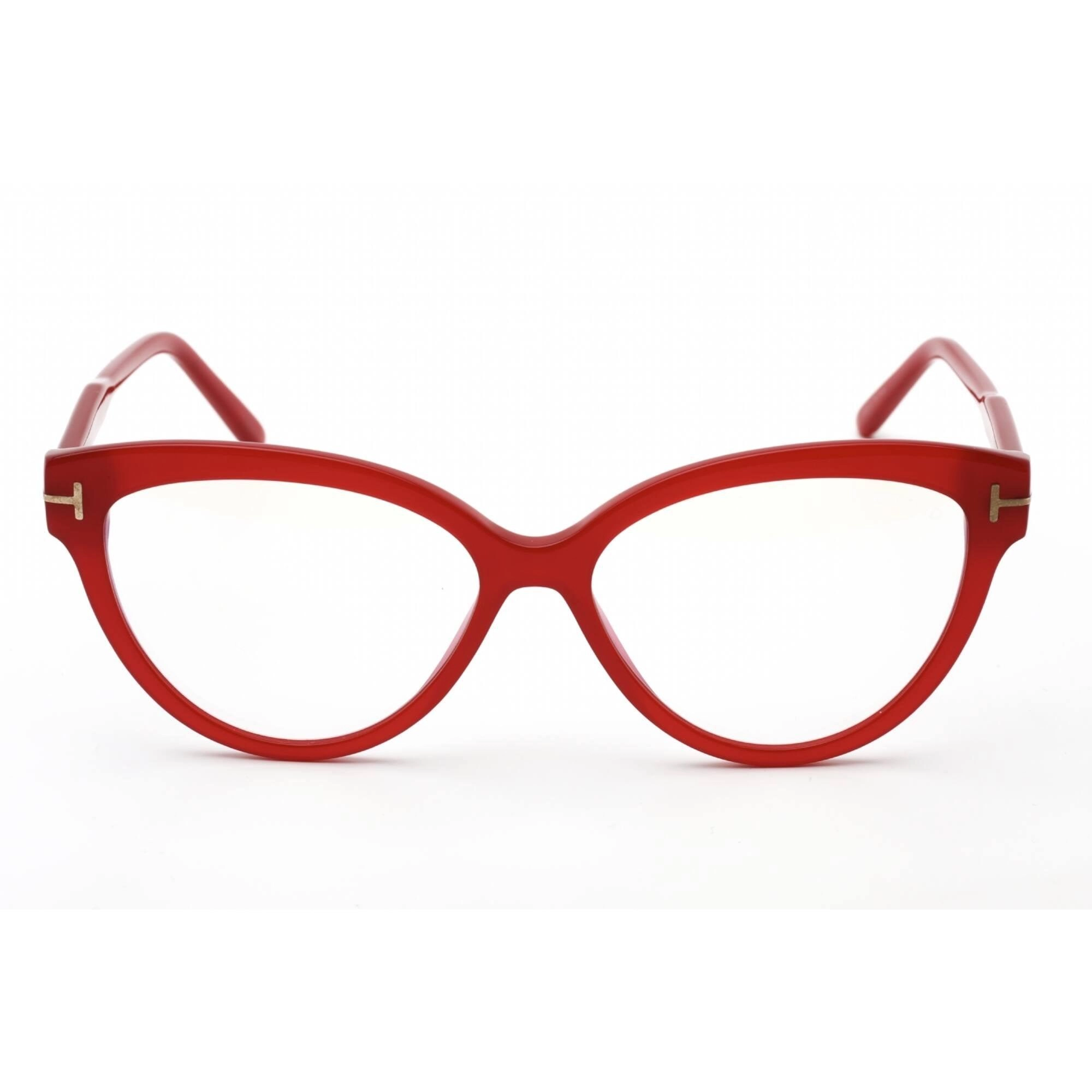 Tom Ford Women's Eyeglasses - Fuxia/Other Plastic Cat Eye Shape Frame | FT5763-B 077
