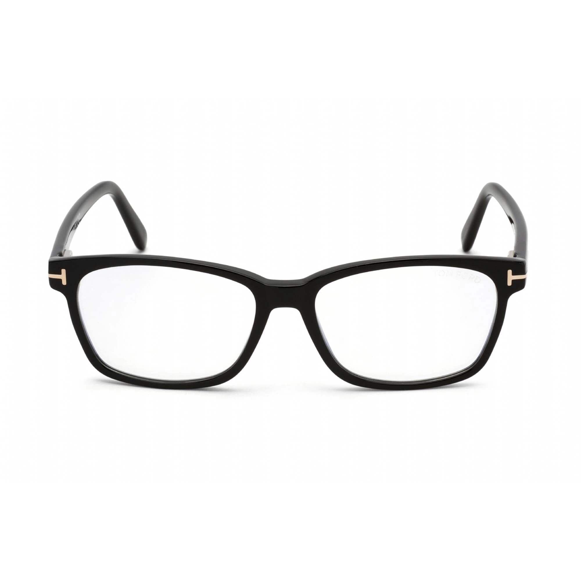 Tom Ford Women's Eyeglasses - Shiny Black Plastic Rectangular Frame | FT5713-B 001