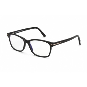 Tom Ford Women's Eyeglasses - Shiny Black Plastic Rectangular Frame | FT5713-B 001