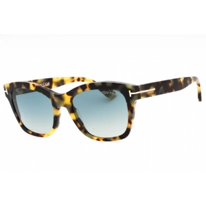 Tom Ford Women's Sunglasses - Colored Havana Acetate Cat Eye Full Rim | FT0614 55B