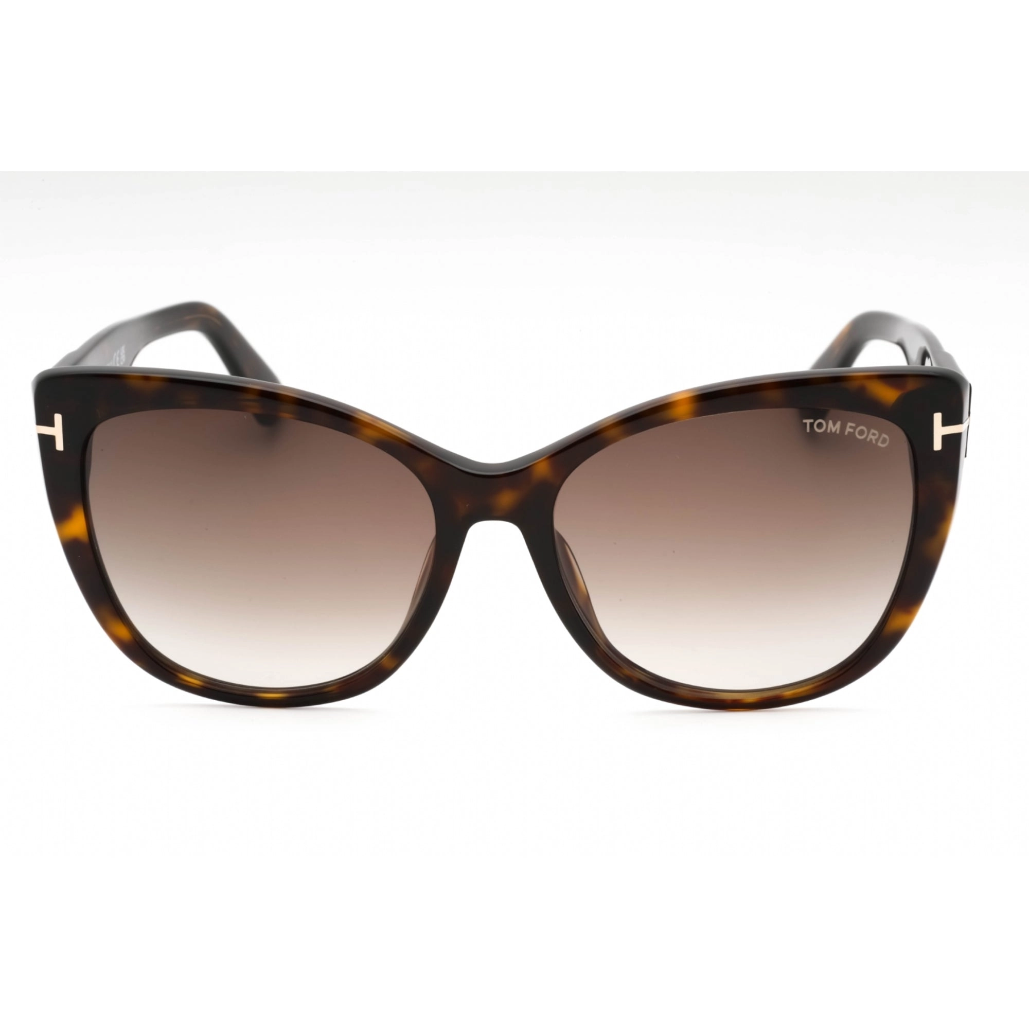 Tom Ford Women's Sunglasses - Dark Havana Plastic Cat Eye Full Rim Frame | FT0937 52K