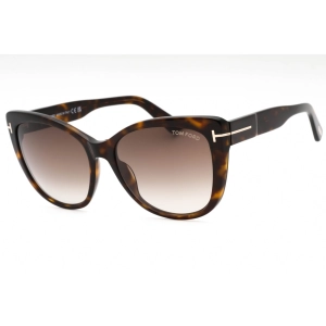 Tom Ford Women's Sunglasses - Dark Havana Plastic Cat Eye Full Rim Frame | FT0937 52K