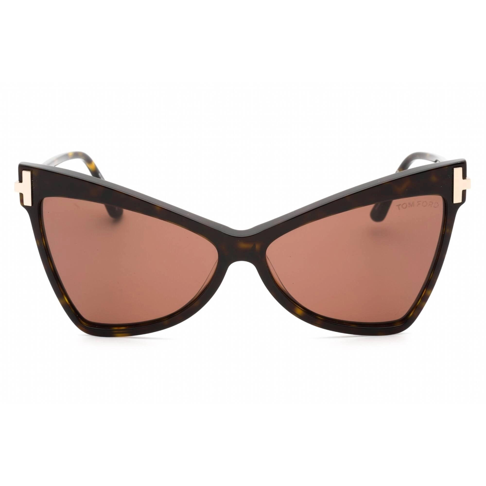 Tom Ford Women's Sunglasses - Dark Havana Plastic Frame Brown Lens | FT0767 52E