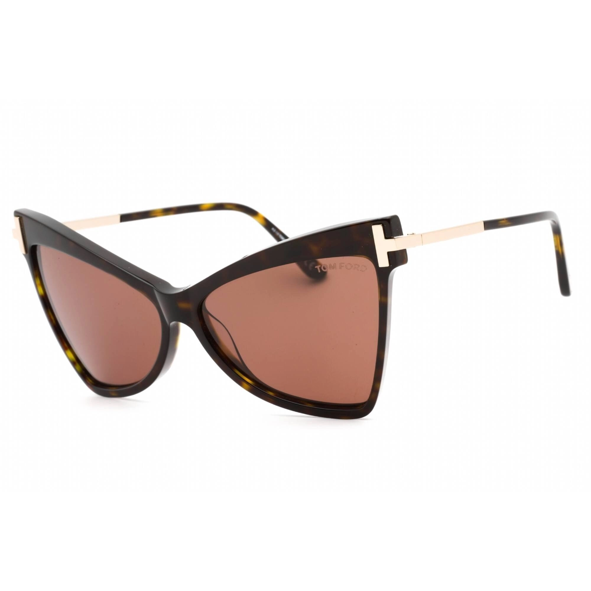 Tom Ford Women's Sunglasses - Dark Havana Plastic Frame Brown Lens | FT0767 52E