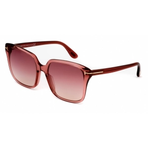 Tom Ford Women's Sunglasses - Full Rim Shiny Pink Plastic Rectangular | FT0788 72T