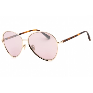 Tom Ford Women's Sunglasses - Gold Plastic Aviator Shape Full Rim Frame | FT1028 32Z