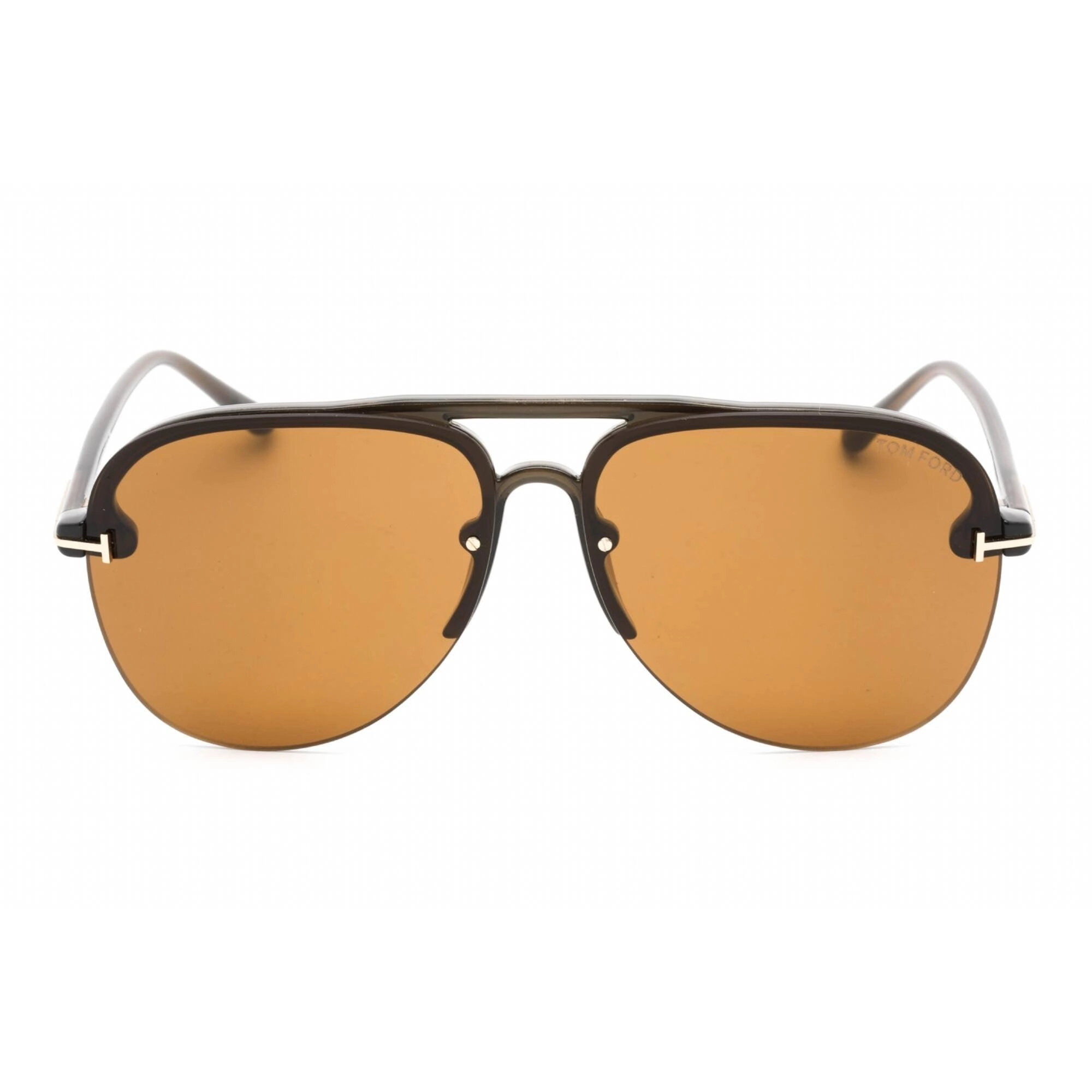Tom Ford Women's Sunglasses - Half Rim Mastic Plastic Aviator Shape Frame | FT1004 51E
