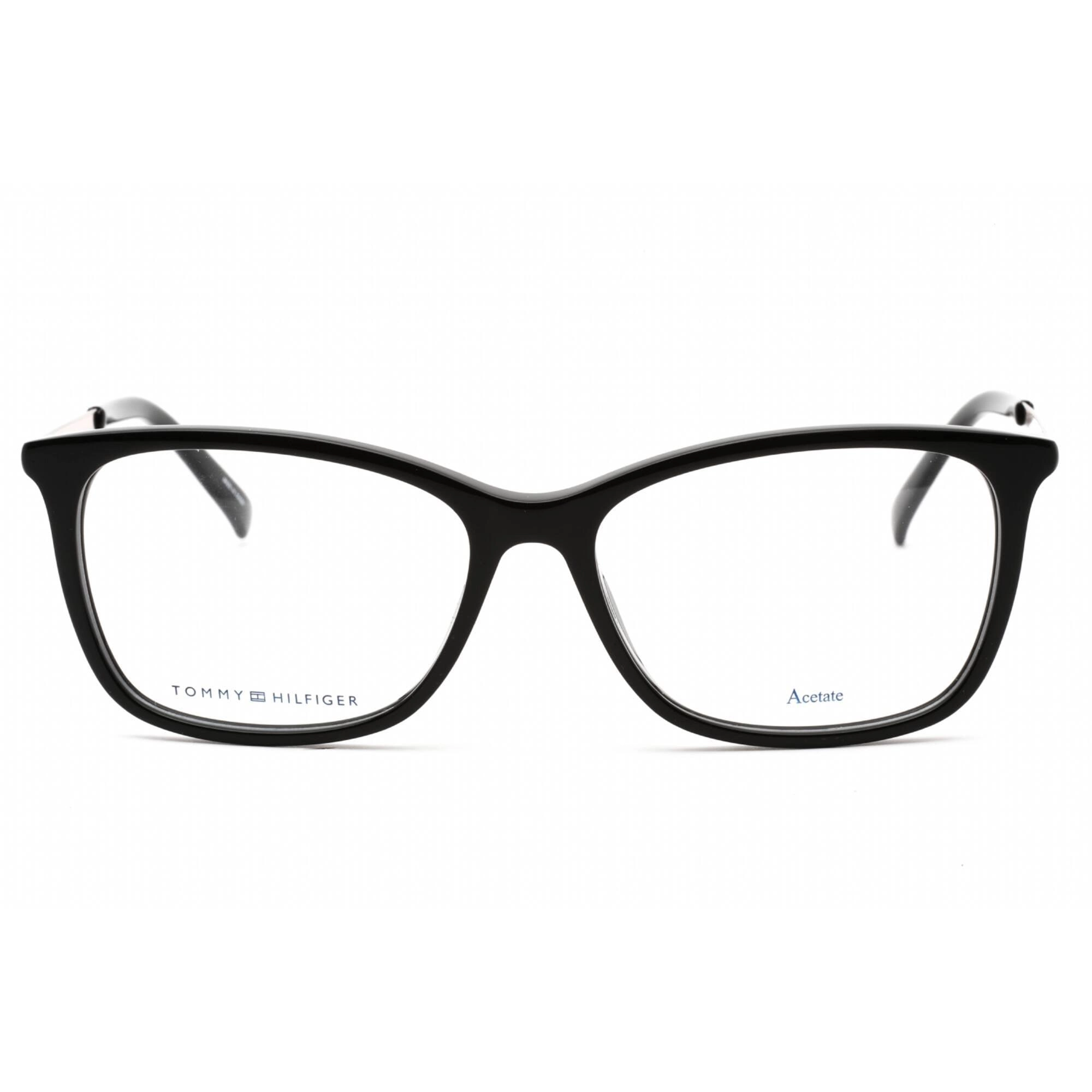 Tommy Hilfiger Women's Eyeglasses - Black Full Rim Cat Eye Frame | Th 1589 0807 00