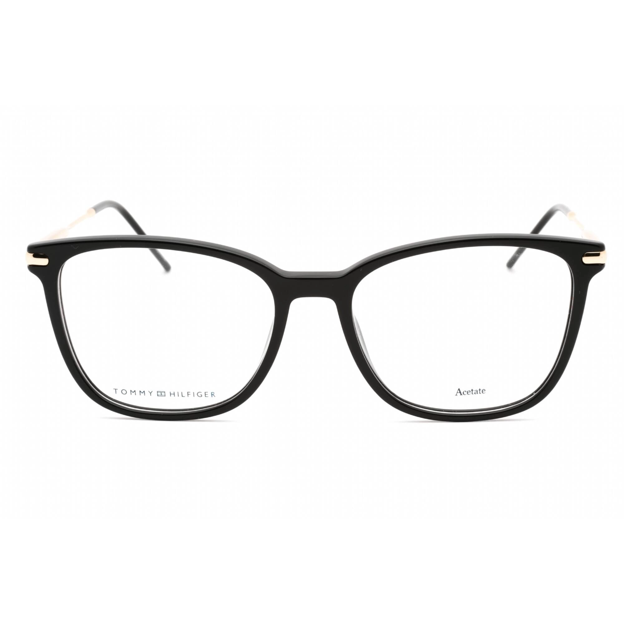 Tommy Hilfiger Women's Eyeglasses - Black Plastic Rectangular Frame | TH 1708 807