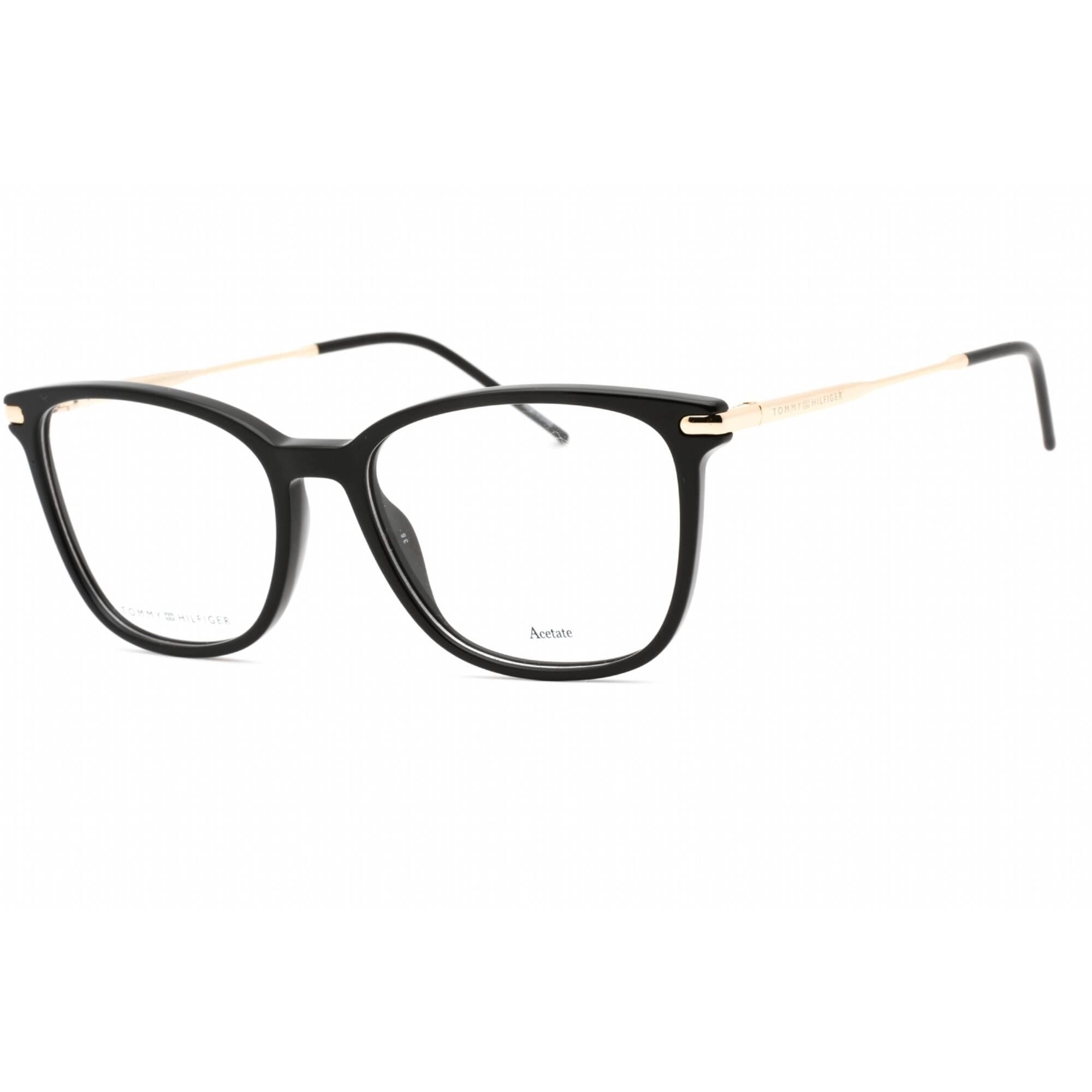 Tommy Hilfiger Women's Eyeglasses - Black Plastic Rectangular Frame | TH 1708 807