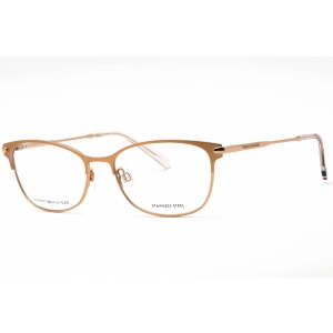 Tommy Hilfiger Women's Eyeglasses - Gold Copper Metal Rectangular | TH 1958 0DDB 00