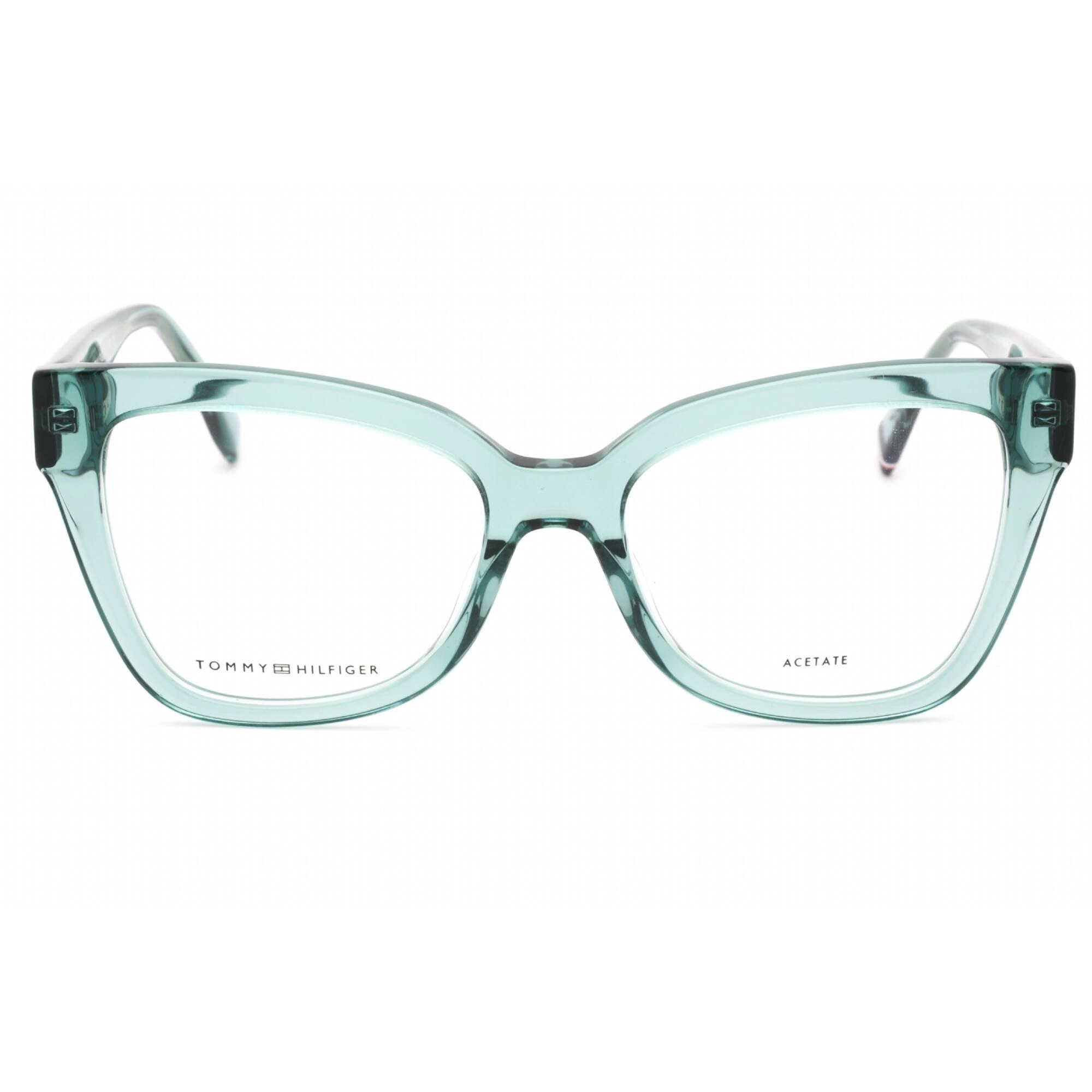 Tommy Hilfiger Women's Eyeglasses - Green Full Rim Cat Eye Frame | TH 2053 01ED 00