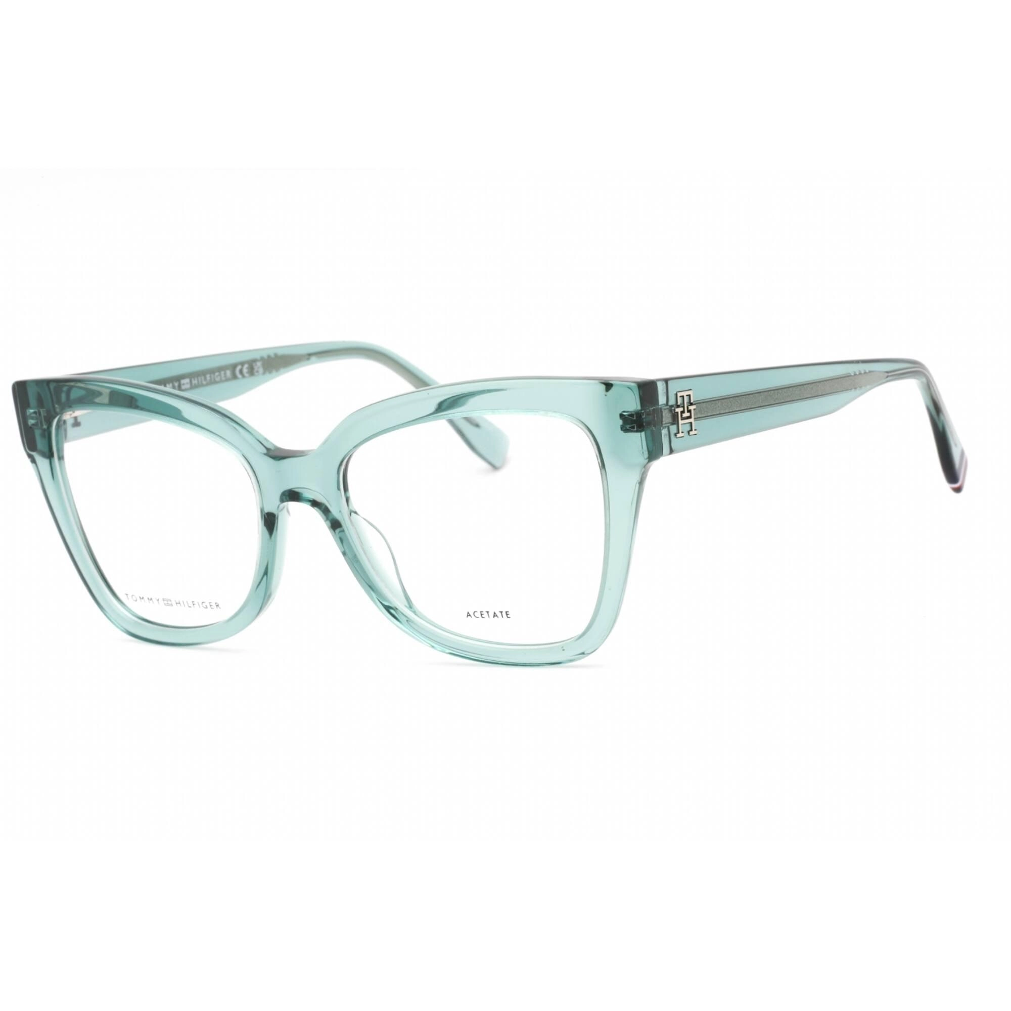 Tommy Hilfiger Women's Eyeglasses - Green Full Rim Cat Eye Frame | TH 2053 01ED 00