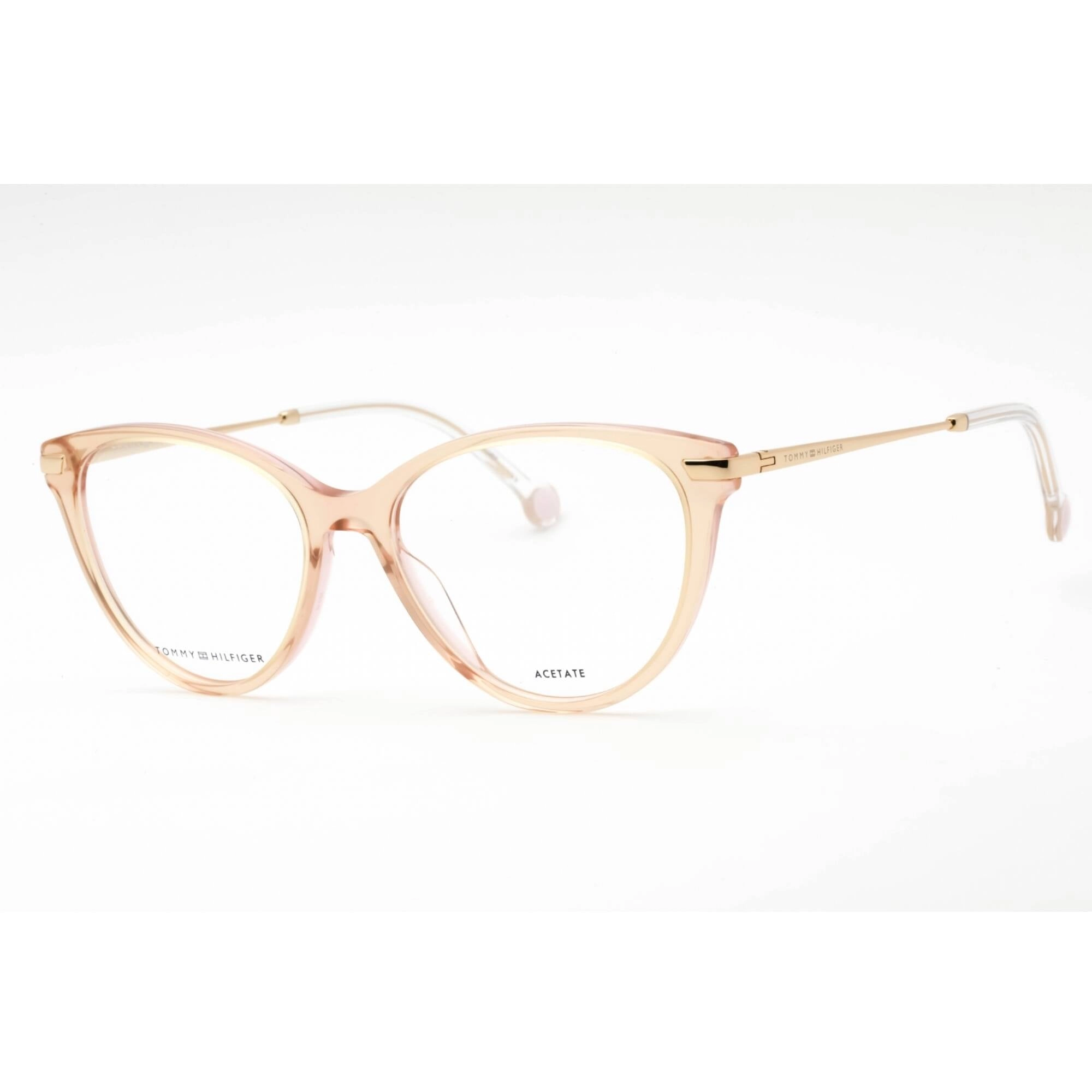 Tommy Hilfiger Women's Eyeglasses - Peach Cat Eye Full Rim Frame | TH 1882 0733 00