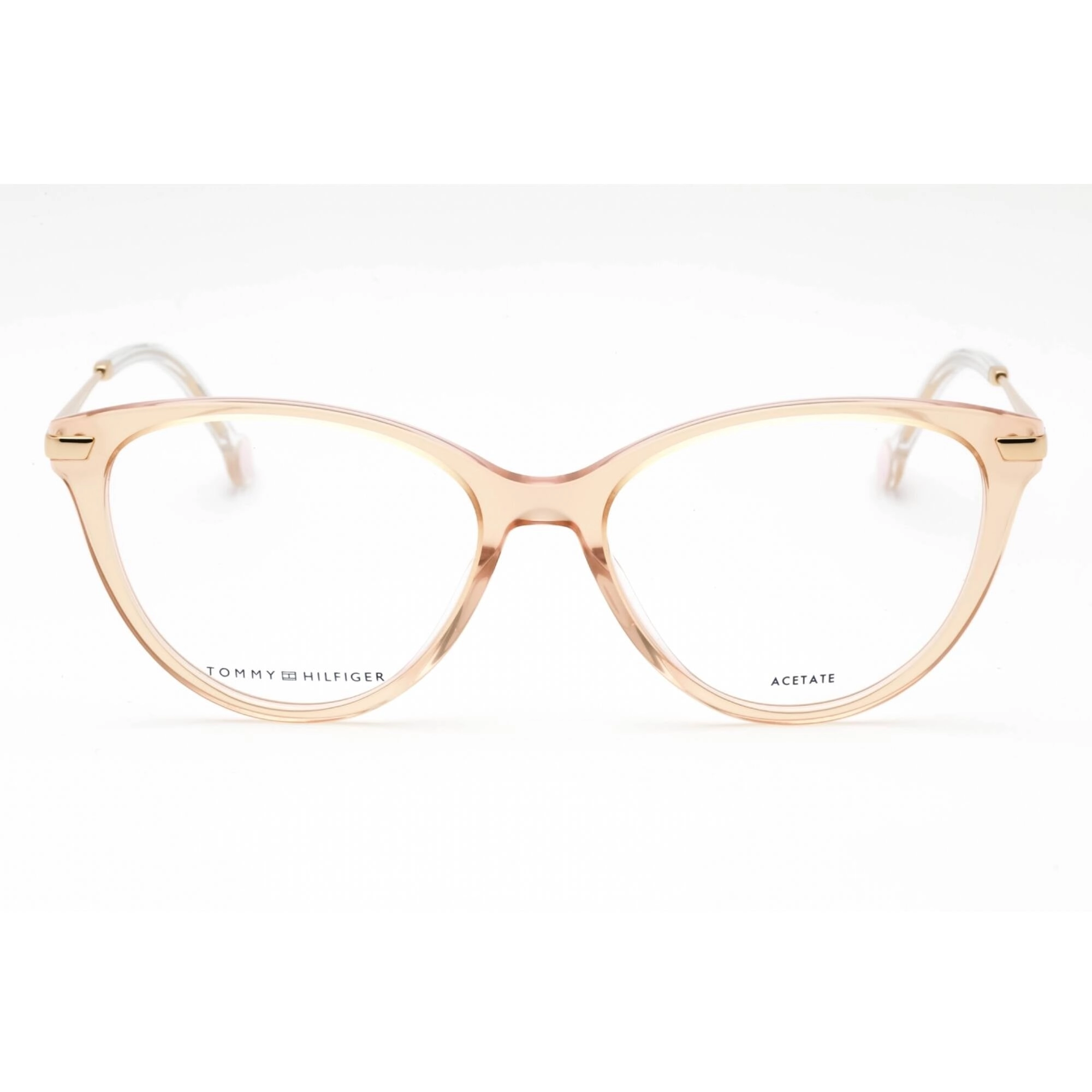 Tommy Hilfiger Women's Eyeglasses - Peach Cat Eye Full Rim Frame | TH 1882 0733 00