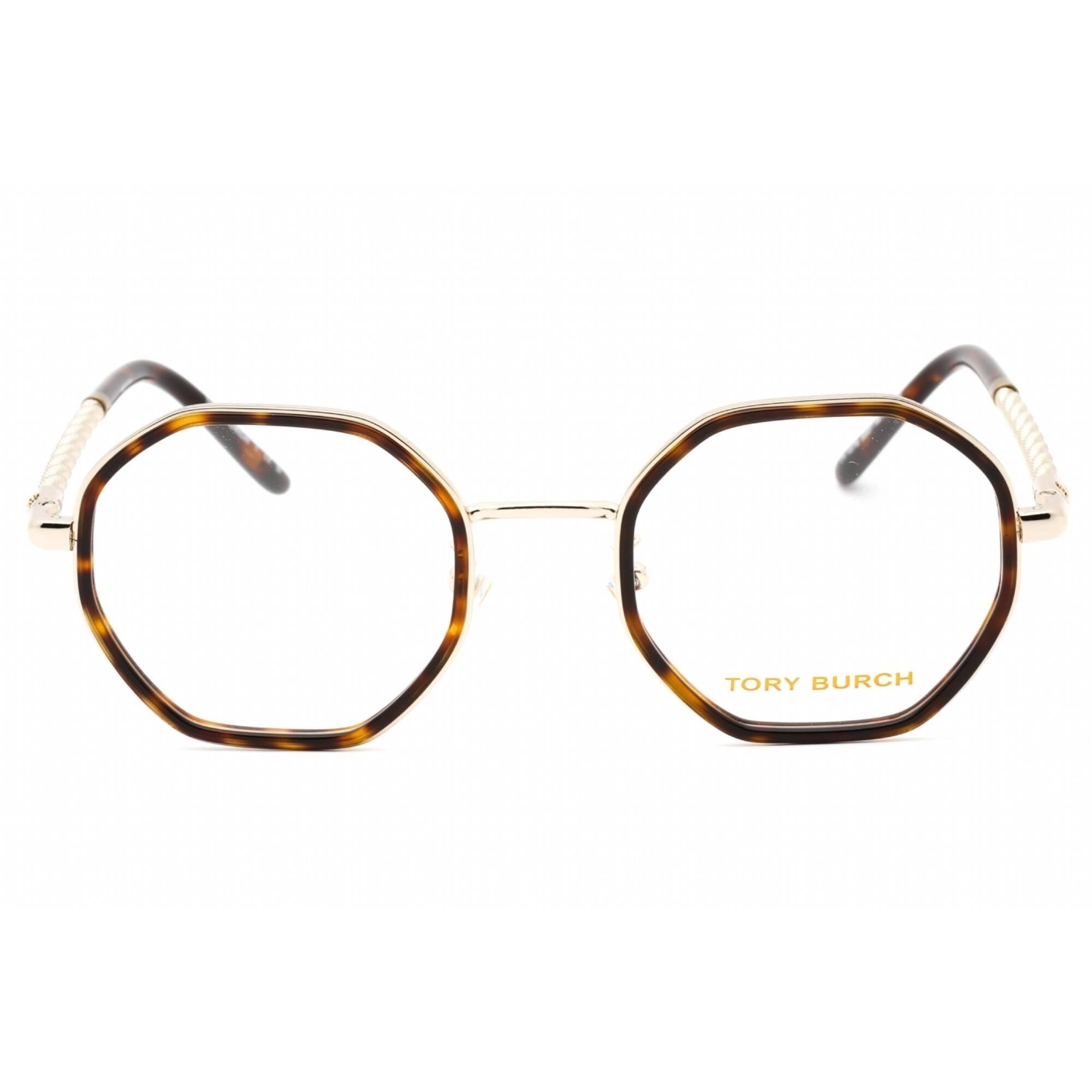 Tory Burch Women's Eyeglasses - Dark Tortoise Pale Gold Full Rim Frame | 0TY1075 3337