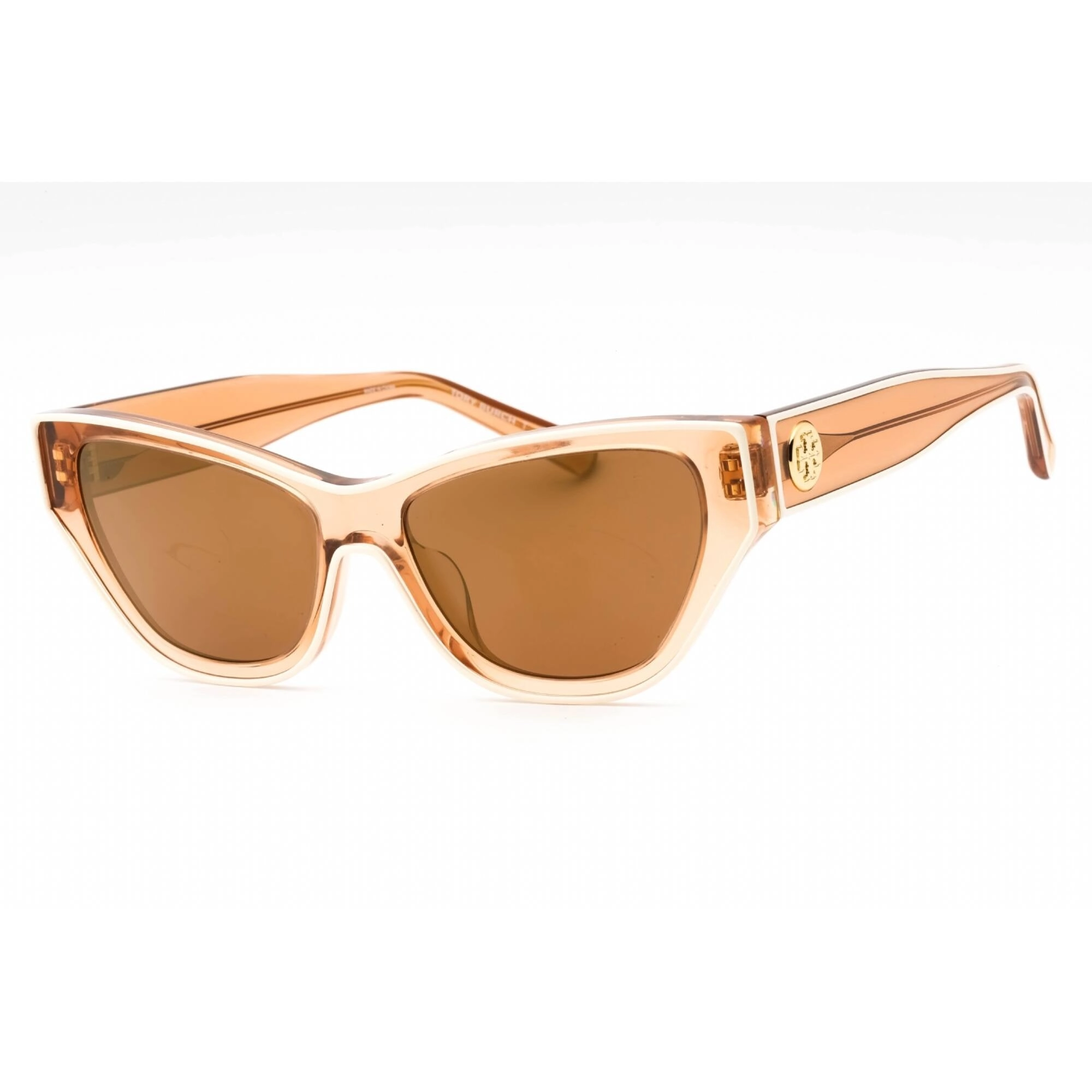 Tory Burch Women's Sunglasses - Transparent Brown/Ivory White Frame | 0TY7206U 20016H