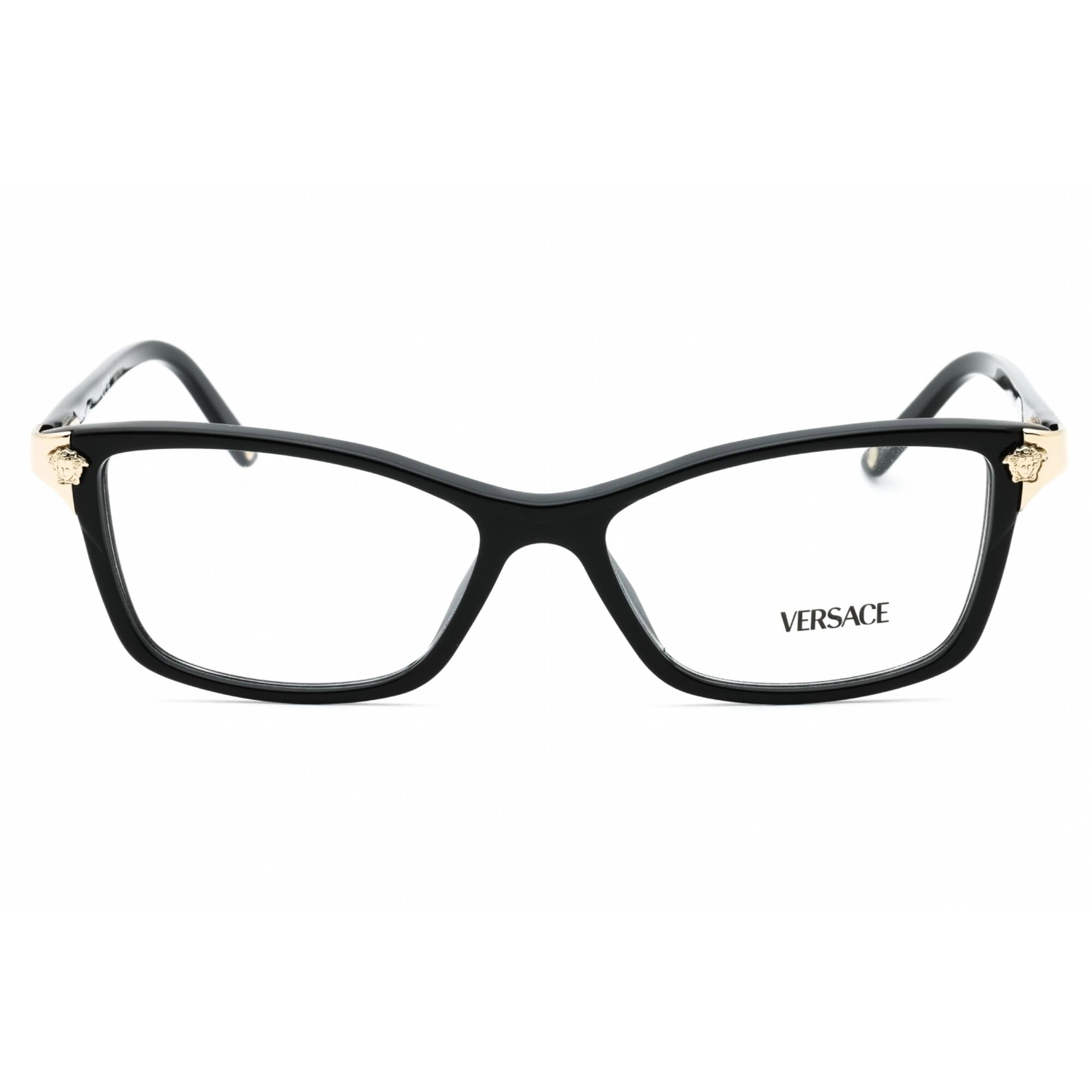 Versace Women's Eyeglasses - Black Plastic Cat Eye Shape Full Rim Frame | VE3156 GB1