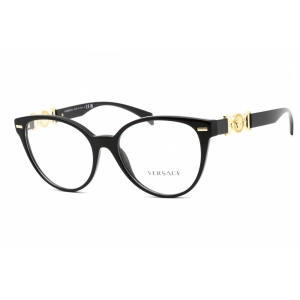 Versace Women's Eyeglasses - Clear Lens Cat Eye Black Plastic Frame | 0VE3334 GB1
