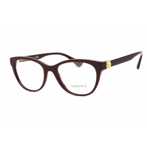 Versace Women's Eyeglasses - Full Rim Plum Plastic Cat Eye Shape Frame | 0VE3330 5386